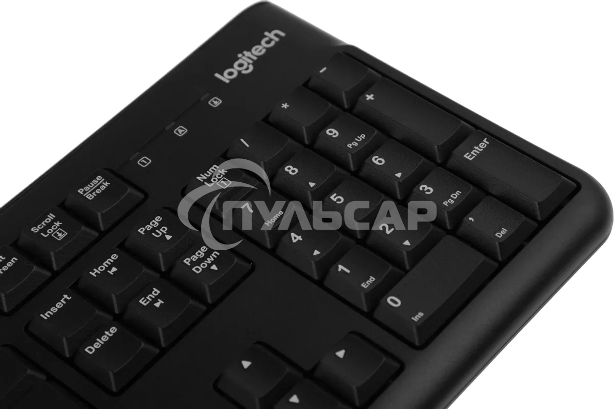 Клавиатура проводная Logitech K120 for business, USB черный (заводская гравировка)