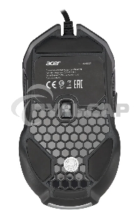 Мышь проводная Acer OMW160 черный, 6400 dpi, USB, кнопки - 8