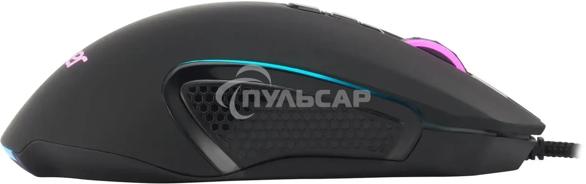 Мышь проводная Acer OMW160 черный, 6400 dpi, USB, кнопки - 8