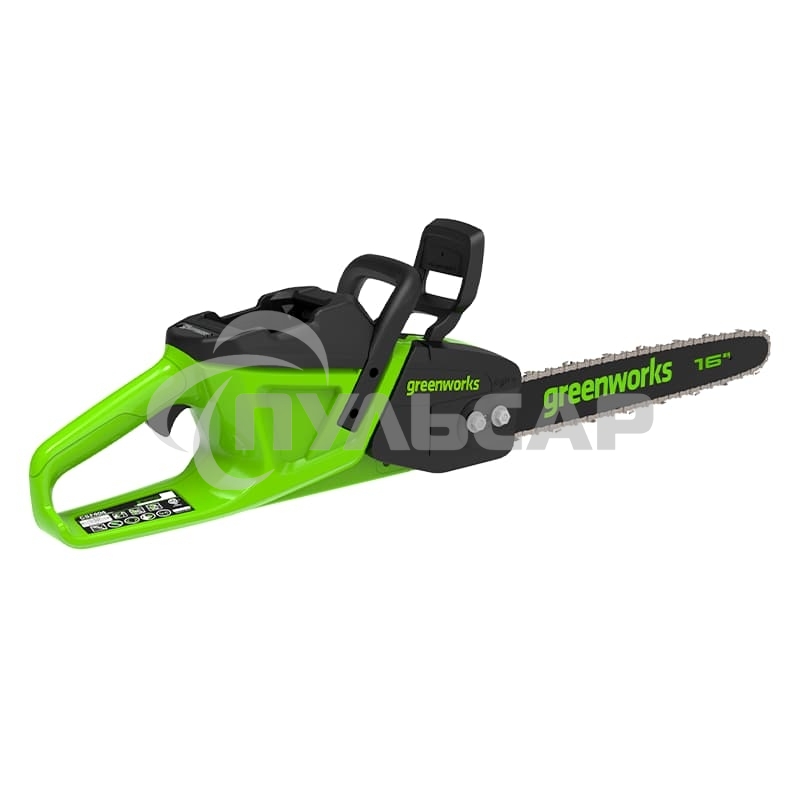 Цепная пила аккумуляторная GreenWorks GD40CS20X, 40V, 40 см, 2000 Вт, бесщеточная, без АКБ и ЗУ (2008807)