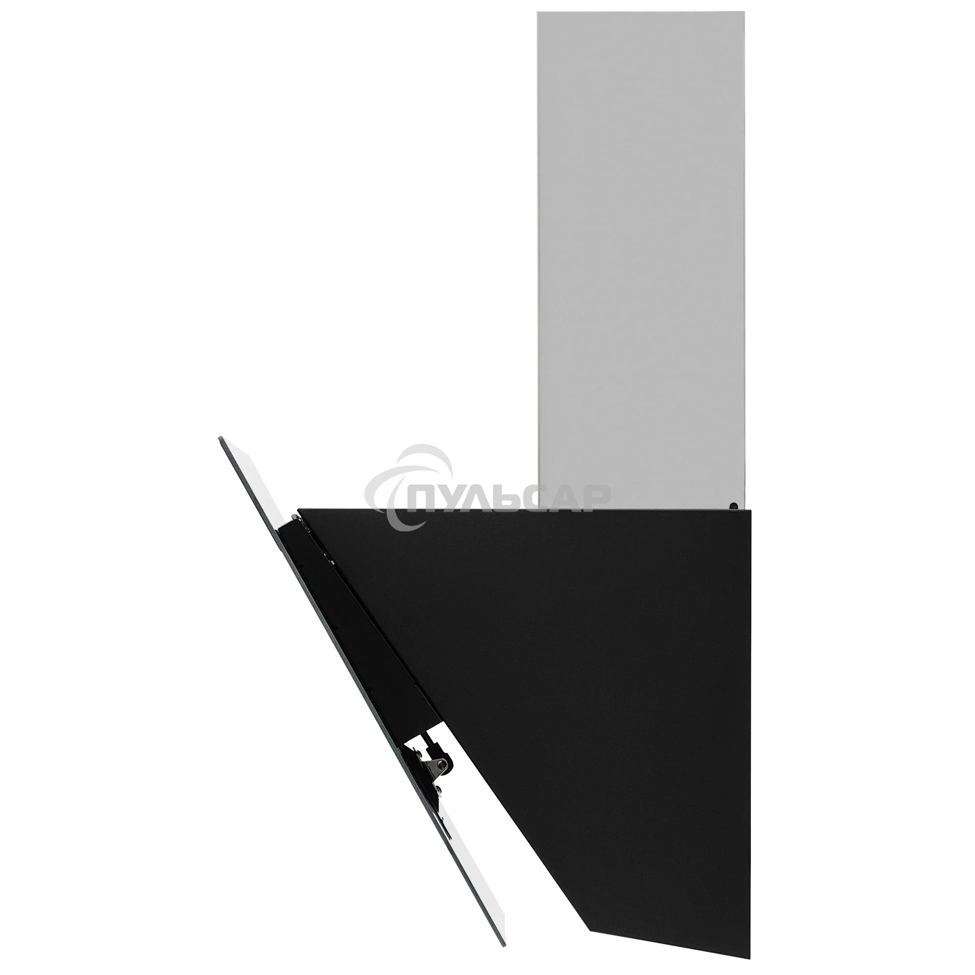 Вытяжка наклонная Krona Kristen 600 S черный/нержавеющая сталь, 60 см, 1300 куб. м/ч, 59 дБ