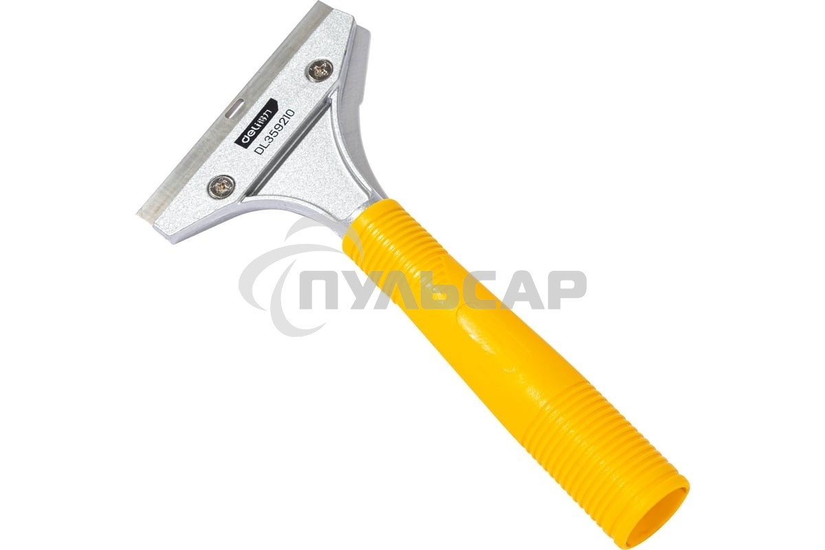 Скребок Deli DL359210 210мм Лезвие SK5, режущая головка из алюминиевого сплава, ручка из полипропилена. Ширина лезвия: 14 мм. Толщина лезвия: 0,5 мм.