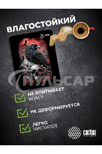 Коврик для мыши Cactus Raven 250x200x3мм (CS-MP-D14S)