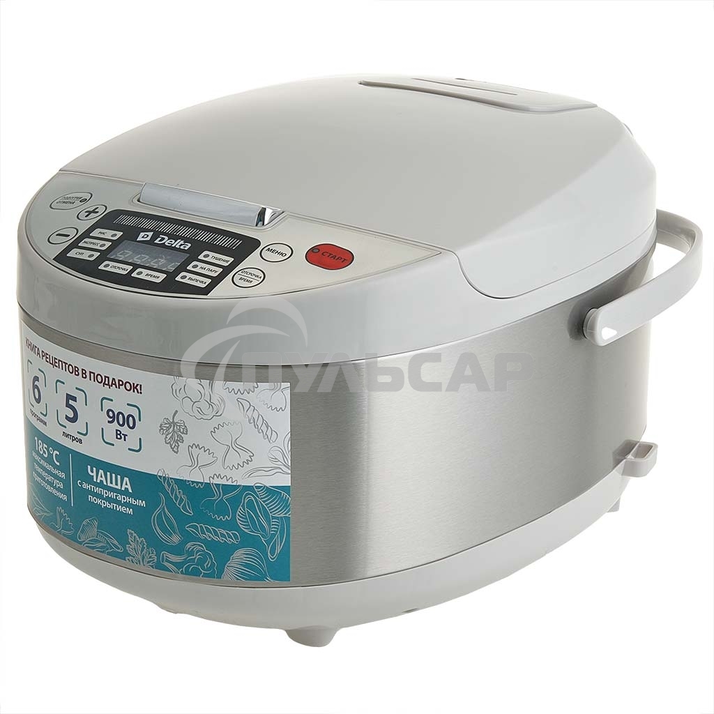 Мультиварка DELTA DL-6529 белый: 900 Вт,5л, 6 ПРОГРАММ (4)