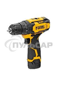 Дрель-шуруповерт Denzel CDQ-12, Аккумуляторная, 12В, 2 АКБ, Кейс