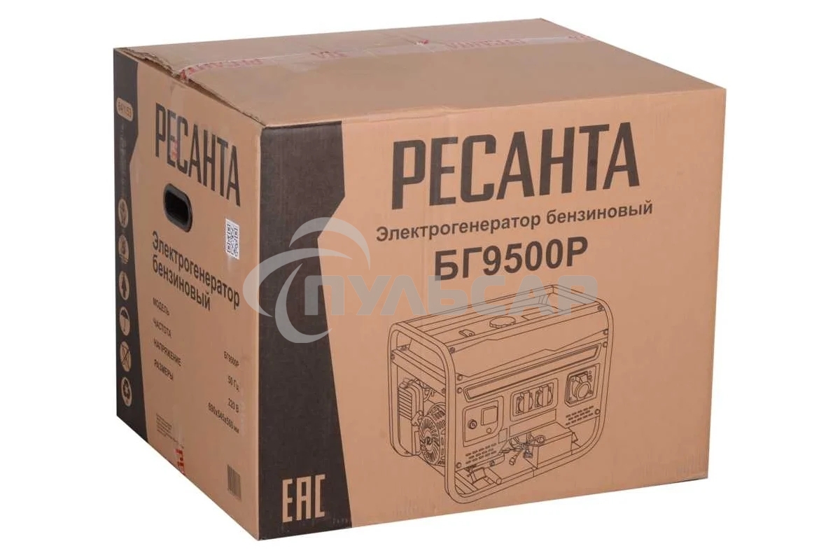 Электрогенератор бензиновый Ресанта БГ 9500 Р 8 кВт, 76 дБ, 79.5 кг