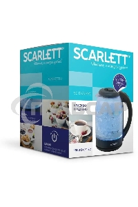 Чайник электрический Scarlett SC-EK27G90 черный Мощность, Вт: 1800; Объем, л: 1.7