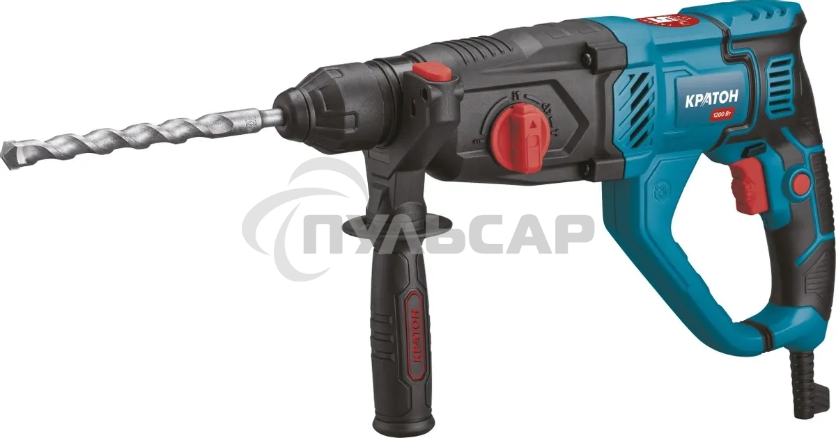 Перфоратор Кратон RHE-1200-26 патрон:SDS-plus уд.:3Дж 1200Вт (кейс в комплекте)