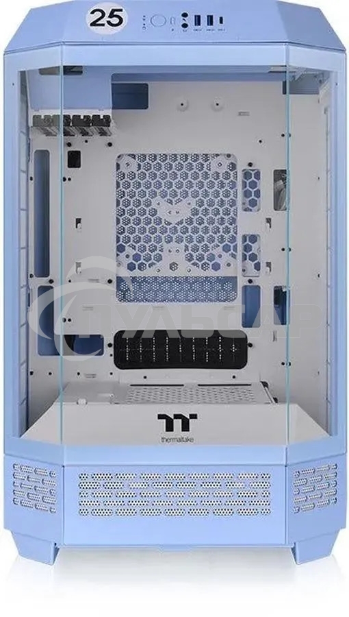 Компьютерный корпус Thermaltake The Tower 300 Hydrangea голубой без БП miniITX 8x120мм 6x140мм 2xUSB 3.0 audio bott PSU