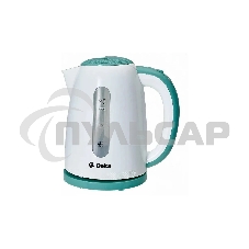 Чайник электрический DELTA DL-1106 белый с мятным