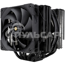 Кулер для процессора Thermalright Frost Coммander 140 черный (4-pin PWM, 158мм, Ni/CU, 8x5мм, 1x120мм+1x140мм, 82CFM/95.5CFM, 29.6dBA/30.2dBA, 1850RPM/1800RPM, S: 1700, 1200, 20XX, 115X, AM5, AM4)