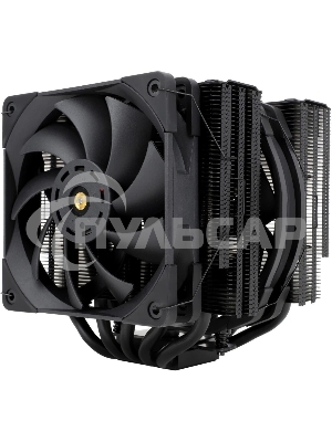 Кулер для процессора Thermalright Frost Coммander 140 черный (4-pin PWM, 158мм, Ni/CU, 8x5мм, 1x120мм+1x140мм, 82CFM/95.5CFM, 29.6dBA/30.2dBA, 1850RPM/1800RPM, S: 1700, 1200, 20XX, 115X, AM5, AM4)