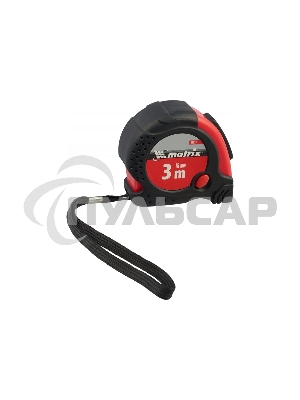 Рулетка Matrix status magnet fixation 3 мх16мм обрезиненный корпус зацеп с магнитом