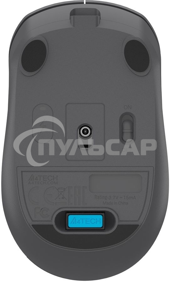 Мышь беспроводная A4Tech Fstyler FG15C Air2 серый, 1200 dpi, радиоканал, USB, кнопки - 3