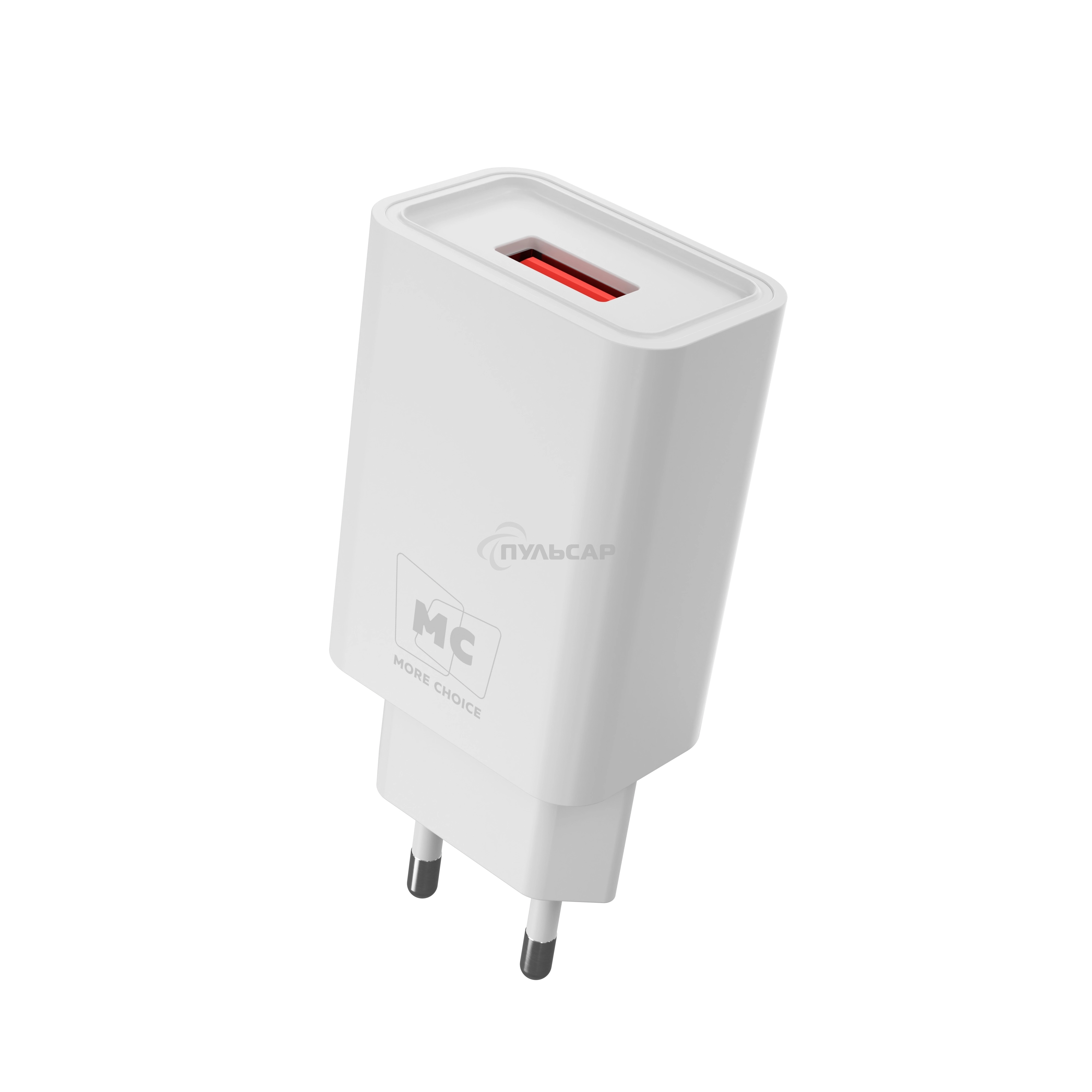 Зарядное устройство MORE CHOICE (4620202555694) NC07i СЗУ 1USB 2.0A, белый