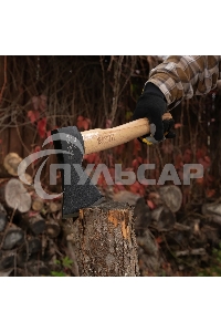Топор Denzel 800 г, кованый, буковое топорище