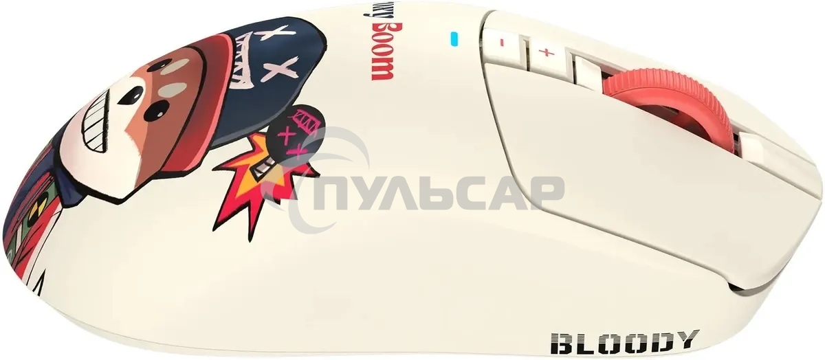 Мышь беспроводная/проводная A4Tech Bloody R72 Ultra Proxy Boom бежевый, 20000 dpi, радиоканал, USB, кнопки - 7
