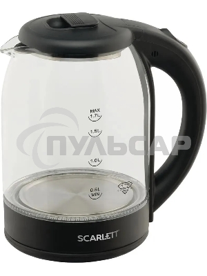 Чайник электрический Scarlett SC-EK27G90 черный Мощность, Вт: 1800; Объем, л: 1.7
