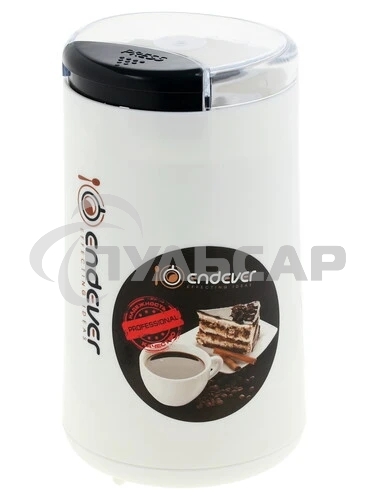 Кофемолка Endever Costa-1053, 250 Вт, 15000 об/мин, вес продукта для помола 100 гр, ABS-пластик, защита от перегрева двигателя