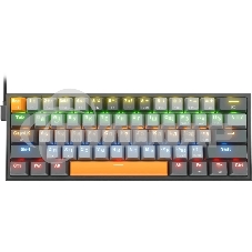 Клавиатура проводная REDRAGON Fizz RU,Rainbow,красные свитчи, механическая