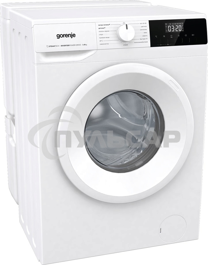 Стиральная машина Gorenje W2NHPI62SCSIRV 20010441 белый, загрузка фронтальная с баком 6 кг, 1200 об/мин., класс: А