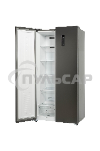 Холодильник Бирюса SBS 400 DI нержавеющая сталь двухкамерный 232/168 л морозилка слева, NoFrost, Side-by-side