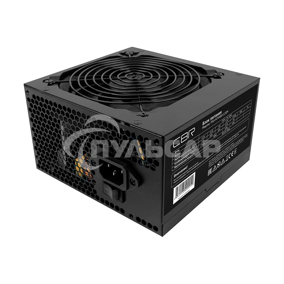 Блок питания CBR PSU-ATX400-12GM, 400W. 400Вт, 80 PLUS Bronze, 120мм, черный