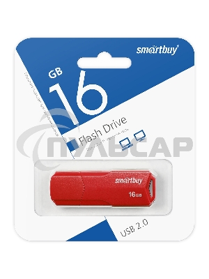 Флешка USB Smartbuy R/W 16 Gb CLUE Red (SB16 GbCLU-R)
