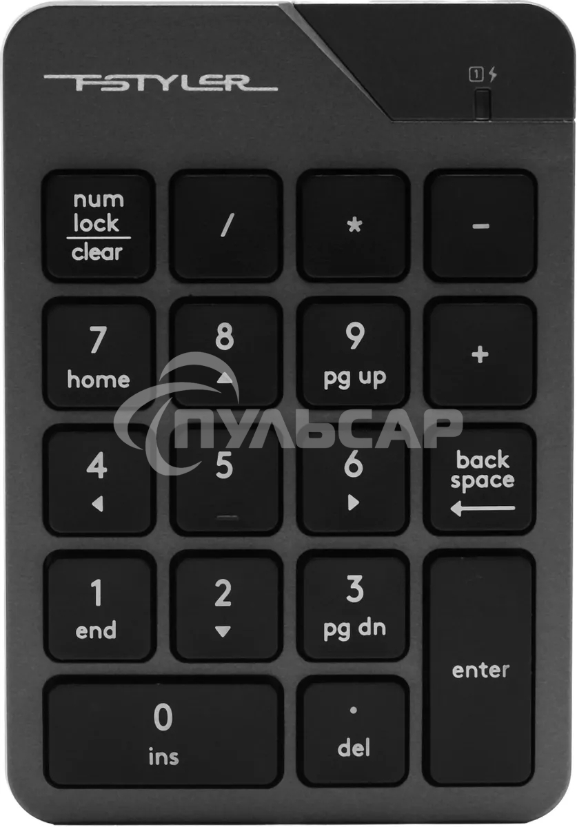 Числовой блок беспроводной A4Tech FGK21C, USB, Радиоканал, серый