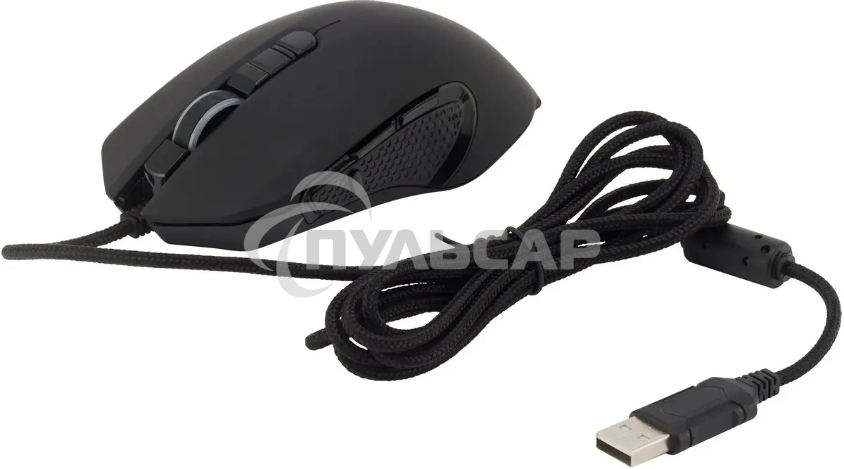 Мышь проводная Acer OMW160 черный, 6400 dpi, USB, кнопки - 8