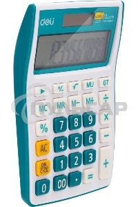 Калькулятор настольный Deli E1238/BLUE синий 12-разр.