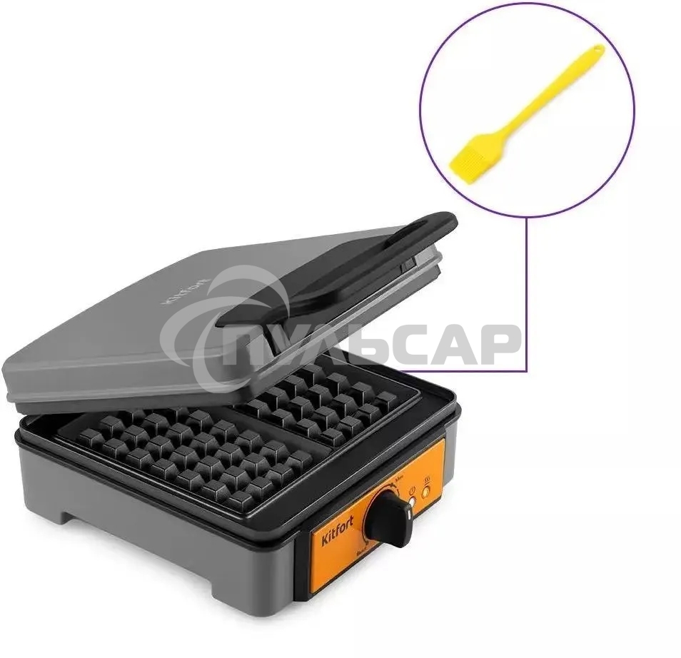 Вафельница Kitfort КТ-1694 1200Вт серый