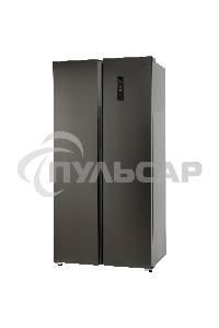 Холодильник Бирюса SBS 400 DI нержавеющая сталь двухкамерный 232/168 л морозилка слева, NoFrost, Side-by-side