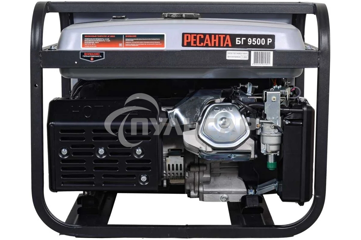Электрогенератор бензиновый Ресанта БГ 9500 Р 8 кВт, 76 дБ, 79.5 кг