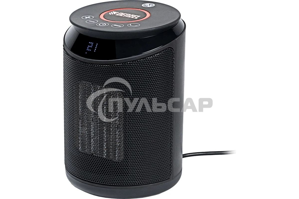 Тепловентилятор керамический Denzel DTFC-2000, 1000/2000 Вт, 20 м2, пульт, 3 режима, термостат