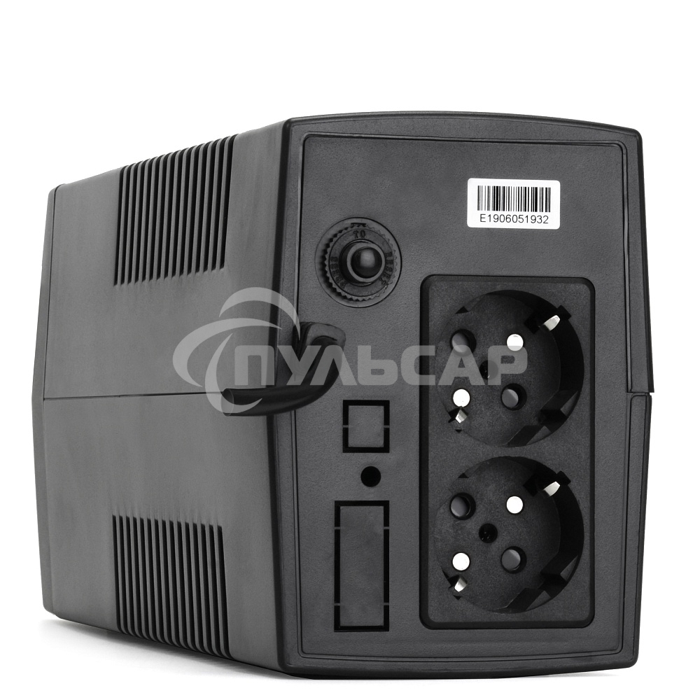 Источник бесперебойного питания Crown CMU-650X (650ВА/360 Вт; 2хEURO резервным питанием и фильтрацией; 12V/7AH х 1; пластик)