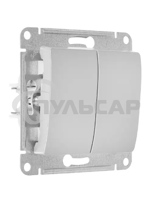 Механизм переключателя 2-кл. СП Glossa сх.6 10AX алюм. SchE GSL000365