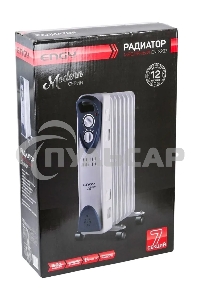 Обогреватель масляный Engy EN-2207 Modern (7 секций) белый, 1500 Вт, 15 м2, термостат