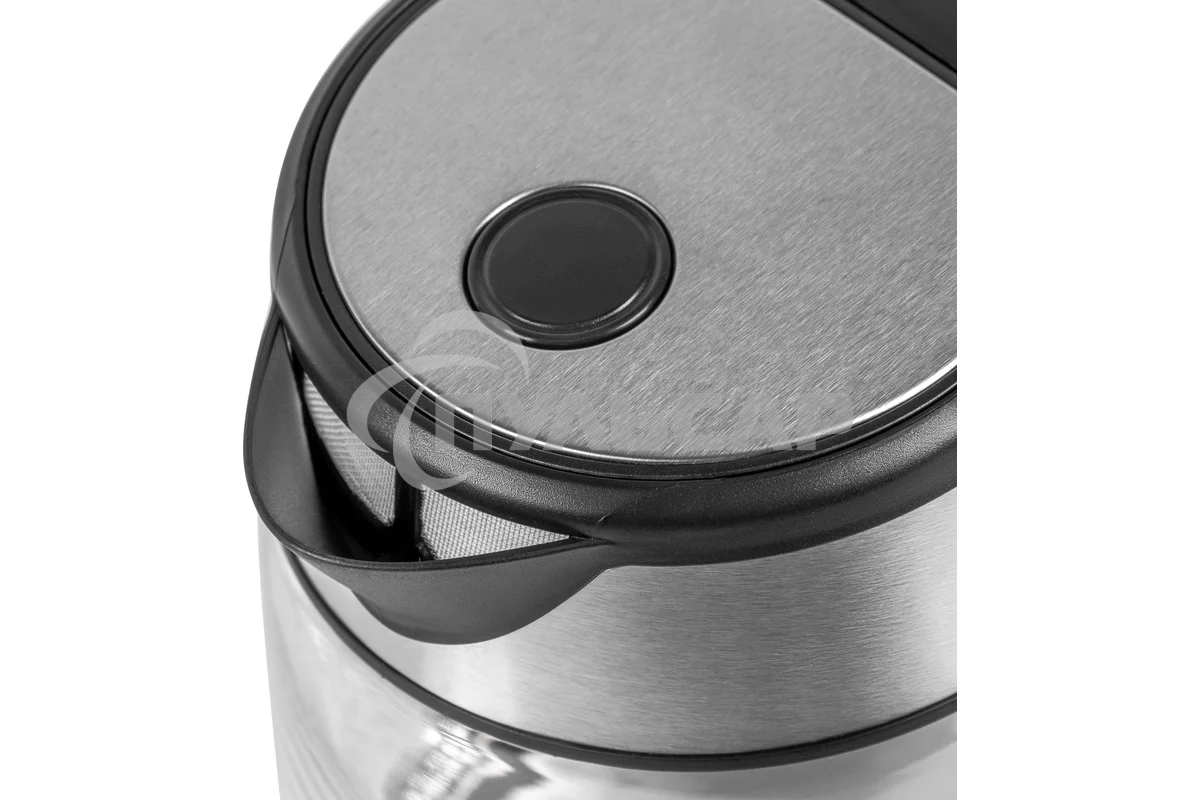 Чайник электрический Galaxy Line GL 0558, черный, стекло, 2200 Вт, 1,7 л