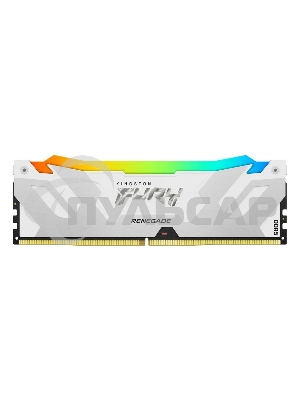 Оперативная память Kingston Fury Renegade, DDR5, 16Gb (1x16Gb), 8000MHz, CL38, DIMM, радиатор, RGB, белый
