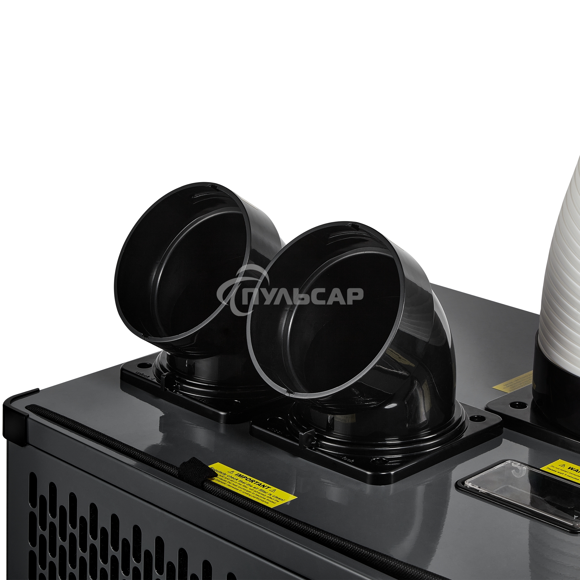 Кондиционер мобильный промышленный Ballu BGK5 с комплектом воздухоотводов 15000 BTU, 50 м², 50 дБ, охлаждение, черный