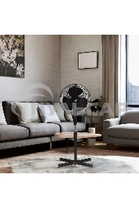 Вентилятор бытовой напольный Rix RSF-3000B, черный