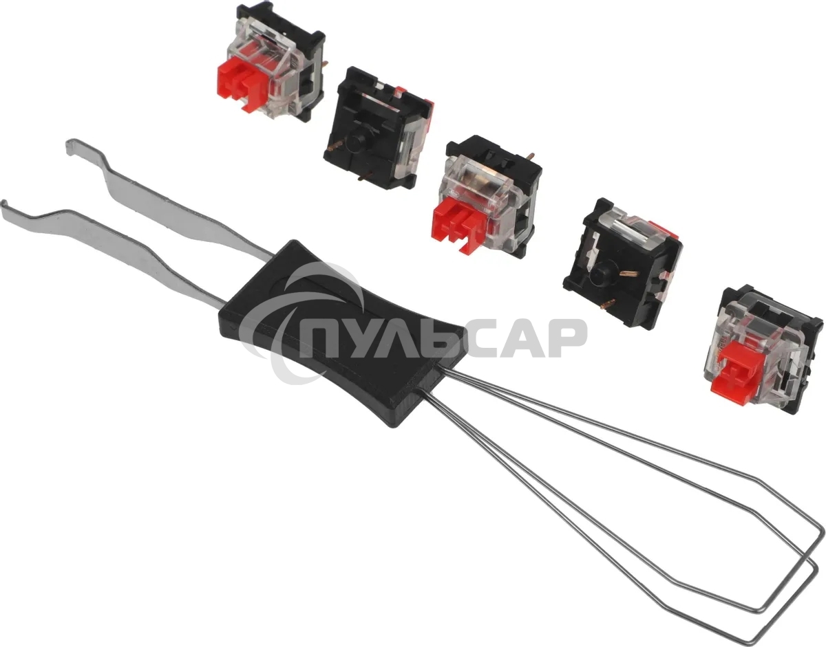 Клавиатура проводная REDRAGON Fizz RU,Rainbow,красные свитчи, механическая