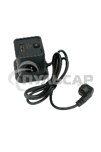 Сетевой фильтр Cablexpert Tower TWR-4-CU2-B-2, 4р, 10А, 1xType-C PD, 20Вт, 2хUSB, 2м, ур.защиты 2+, черный, коробка