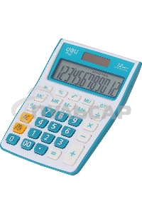 Калькулятор настольный Deli E1238/BLUE синий 12-разр.