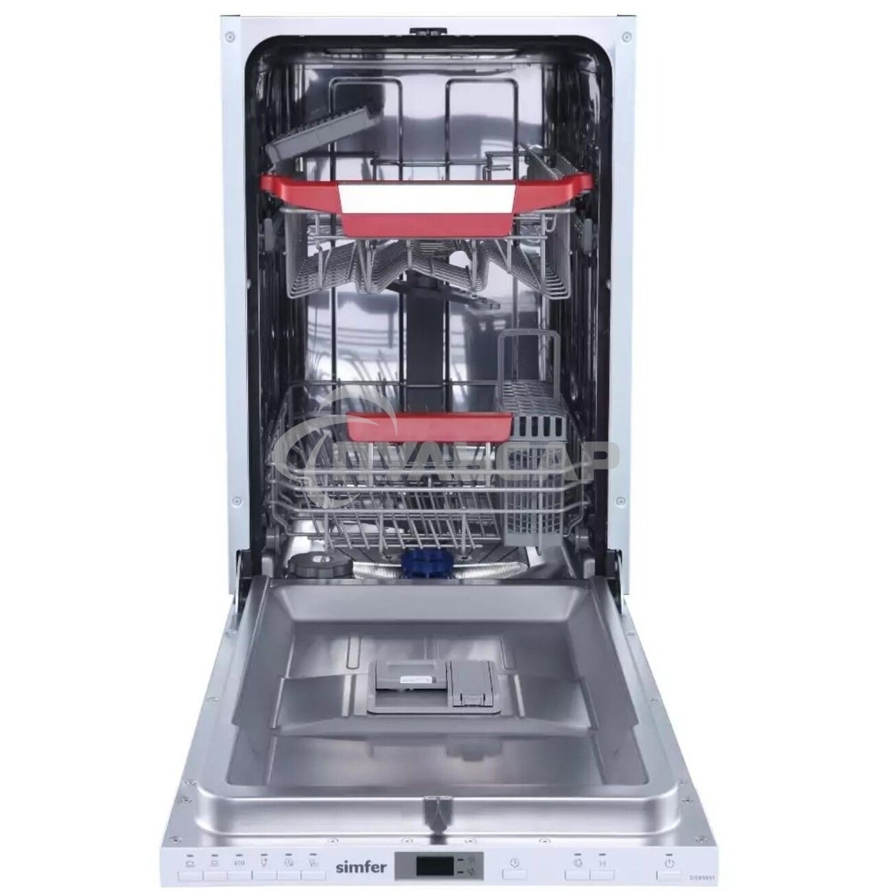 Встраиваемая посудомоечная машина Simfer DGB4601 белый/серый