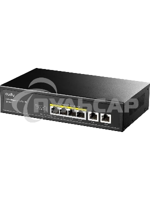 Коммутатор Cudy GS1006P (L2) 6x1Gbит/с 6PoE+ неуправляемый
