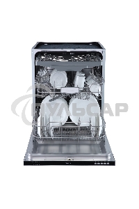 Встраиваемая посудомоечная машина Бирюса DWB-614/6, черный, 59.8 см, 14 компл., 47 дБ, класс A++