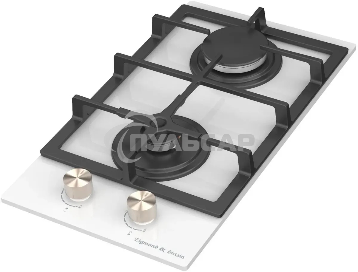 Газовая варочная панель Zigmund & Shtain M 26.3 W независимая, белый