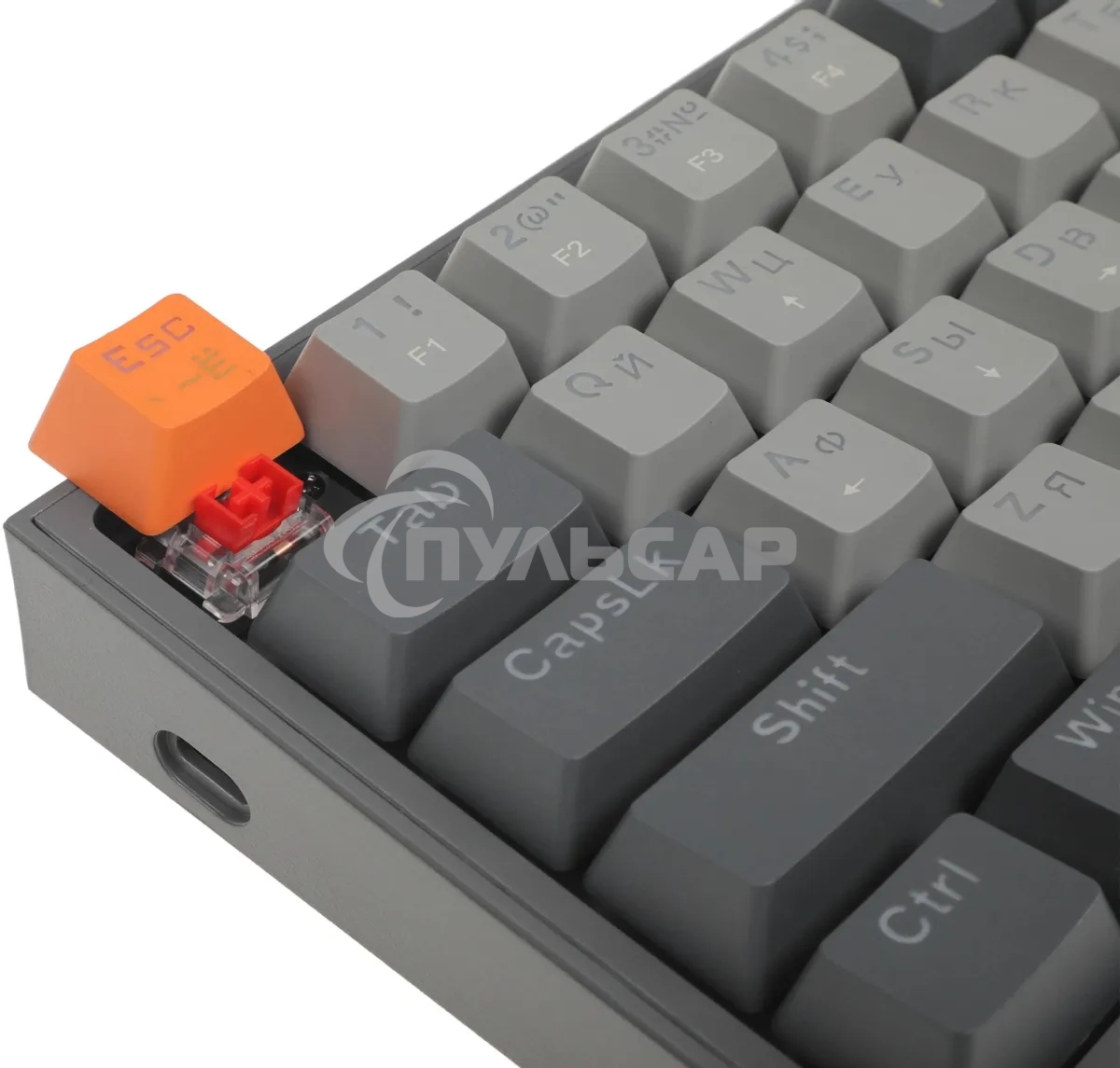 Клавиатура проводная REDRAGON Fizz RU,Rainbow,красные свитчи, механическая